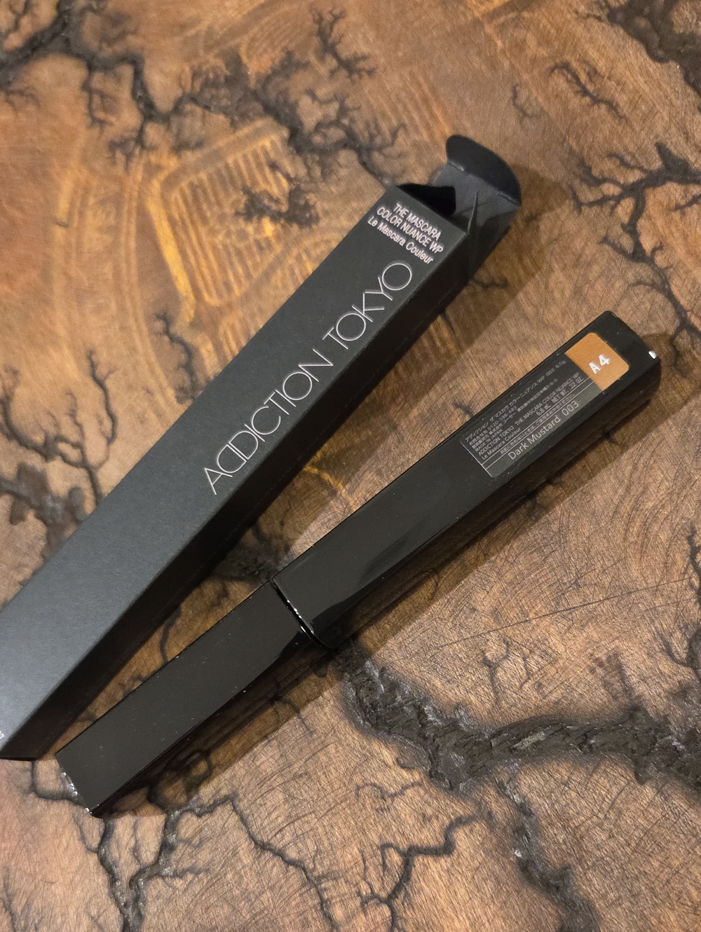 Addiction Tokyo The Mascara A4 Dark Mustard  Lt Tan Brown 003 NIB
